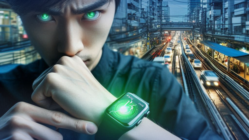 why smartwatch is blinking green